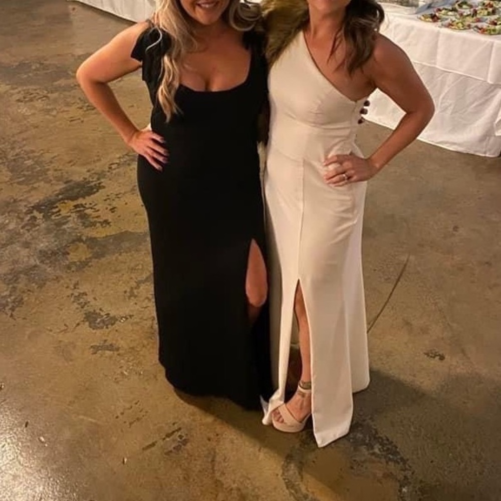 Amsale Sloan Ivory Bridesmaids Dress 10 One Shoulder